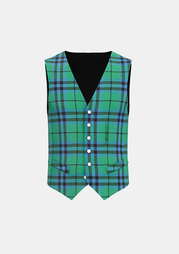 Marshall Tartan Waistcoat Front Marshall Tartan Waistcoat Front