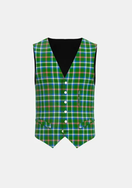 Mcclure Niall Tartan Waistcoat Front