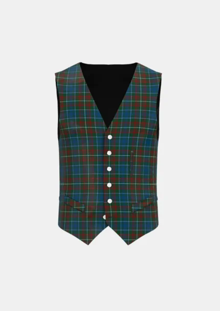 Mcconnell Tartan Waistcoat Front
