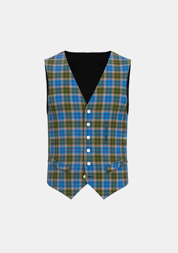 Mcculloch Tartan Waistcoat Front Mcculloch Tartan Waistcoat Front
