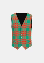 Menzies Tartan Waistcoat Front
