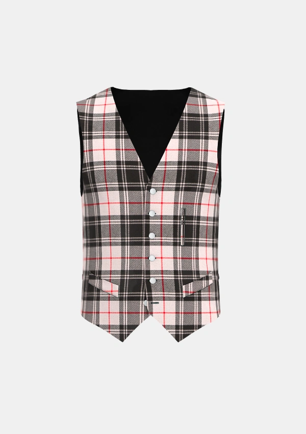 Moffat Tartan Waistcoat Front Moffat Tartan Waistcoat Front