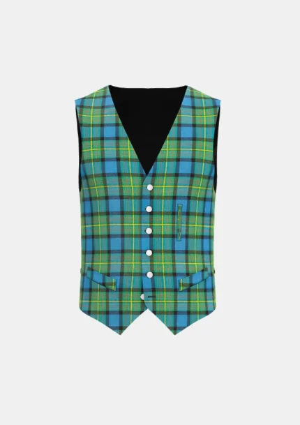 Moore Tartan Waistcoat Front