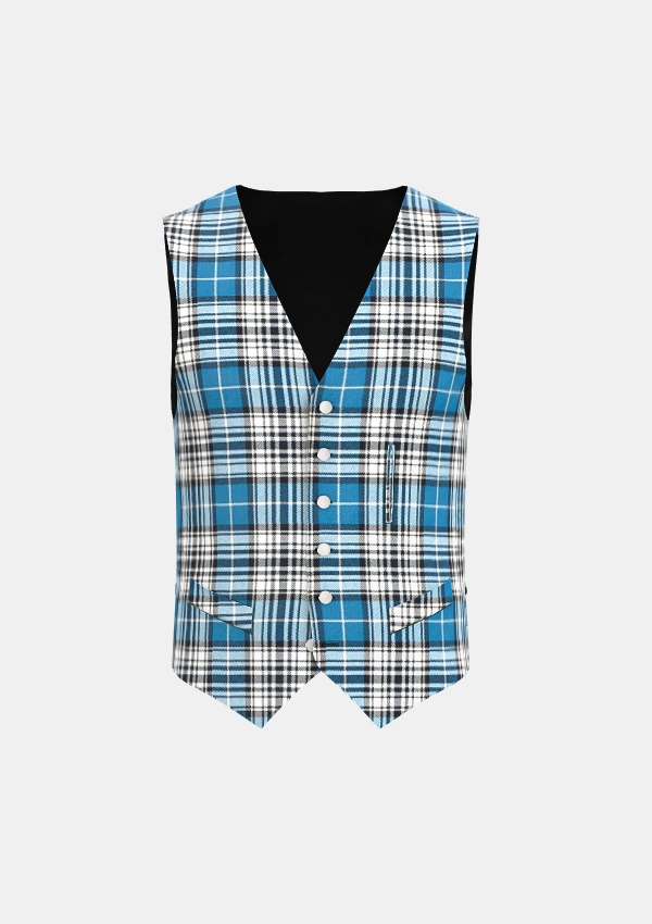 Napier Tartan Waistcoat Front Napier Tartan Waistcoat Front
