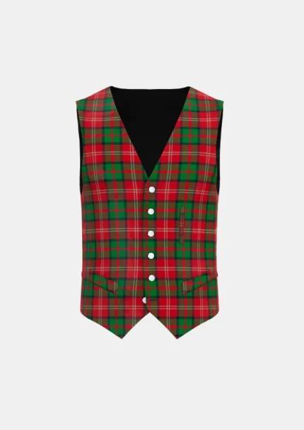 Nisbet Tartan Waistcoat Front
