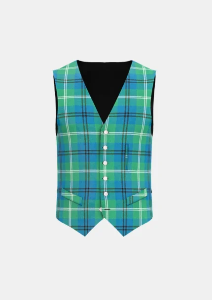 Oliphant Tartan Waistcoat Front
