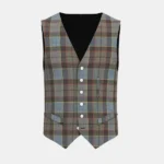 Outlander Tartan Waistcoat Front