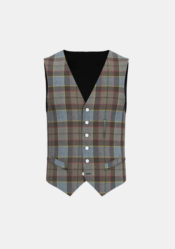 Outlander Tartan Waistcoat Front Outlander Tartan Waistcoat Front