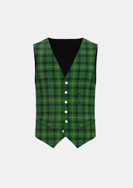 Paton Tartan Waistcoat Front