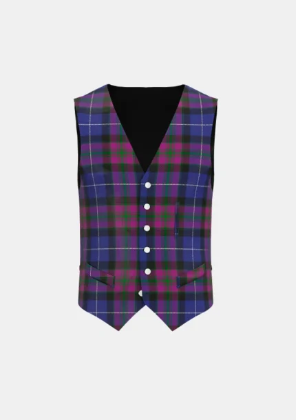 Pride of Scotland tartan waistcoat Front
