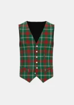 Prince of Wales Tartan Waistcoat Front