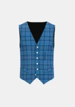 Raff Tartan Waistcoat Front