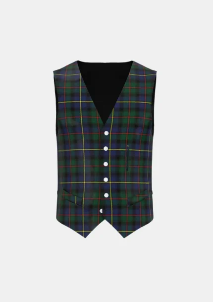 Ralph Lauren Tartan Waistcoat Front