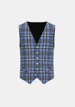 Rangers Tartan Waistcoat Front