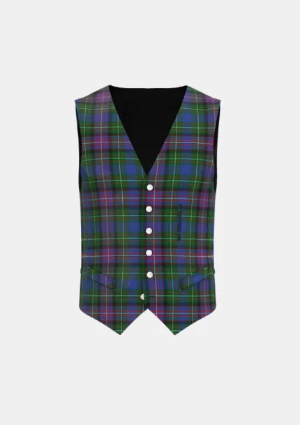 Rankin Tartan Waistcoat Front