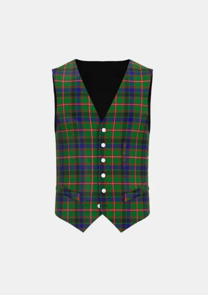 Reid Tartan Waistcoat Front