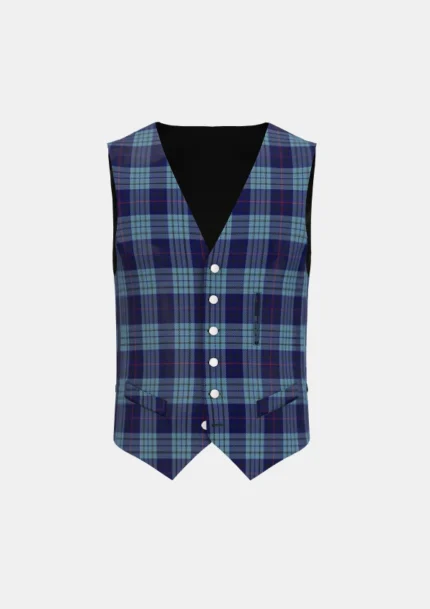 Roberts Tartan Waistcoat Front