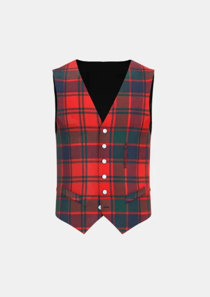 Robertson Tartan Waistcoat Front