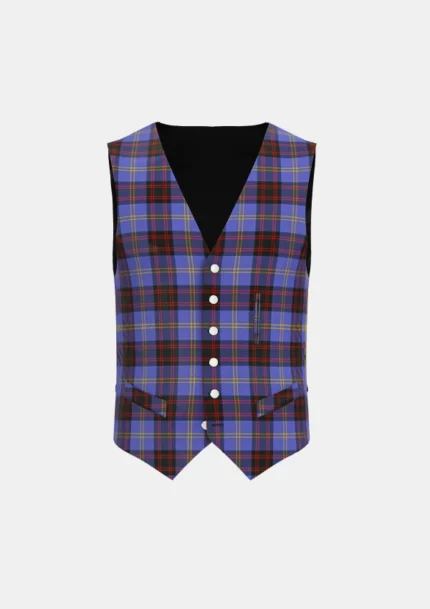 Rutherford Tartan Waistcoat Front