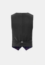 Scottish Heather Tartan Waistcoat Back