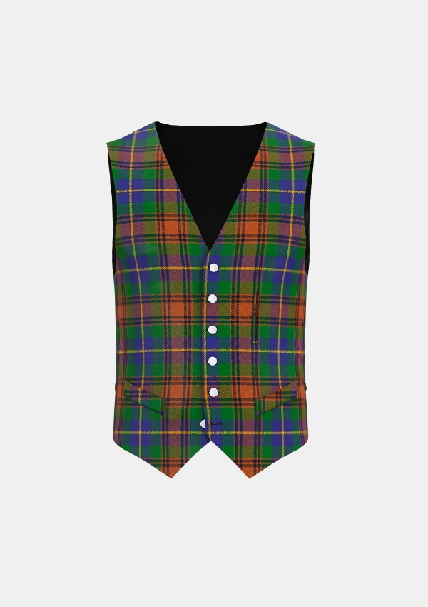 Sikh Tartan Waistcoat Front Sikh Tartan Waistcoat Front