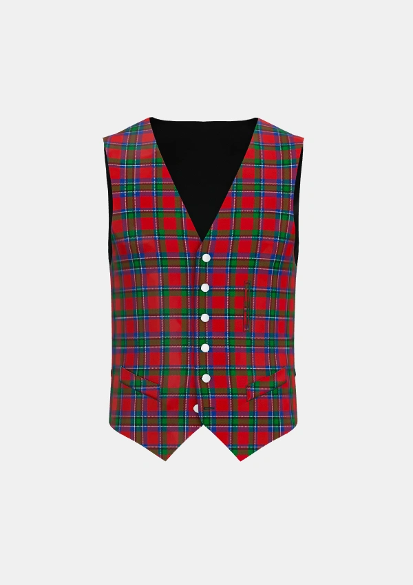 Sinclair Tartan Waistcoat Front Sinclair Tartan Waistcoat Front