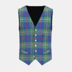 Singh Tartan Waistcoat Front