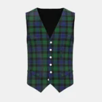Stephen Mathieson Tartan Waistcoat Front