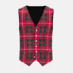 Stuart of Bute Tartan Waistcoat Front