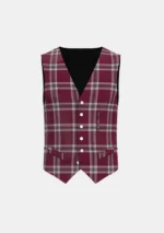 Tynecastle Park Tartan Waistcoat Front