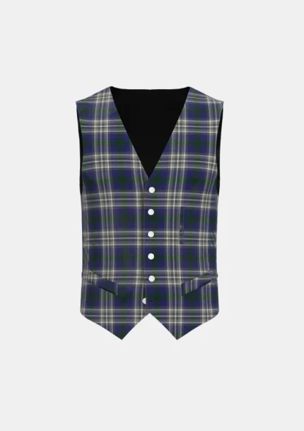 Viking Heritage Tartan Waistcoat Front