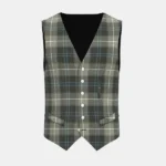 Weathered Patriot Tartan Waistcoat Back