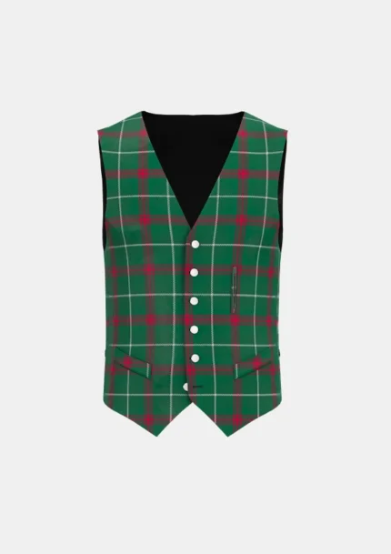 Welsh Tartan Waistcoat Front
