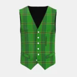 ASDA Wal-Mart Tartan Waistcoat Front