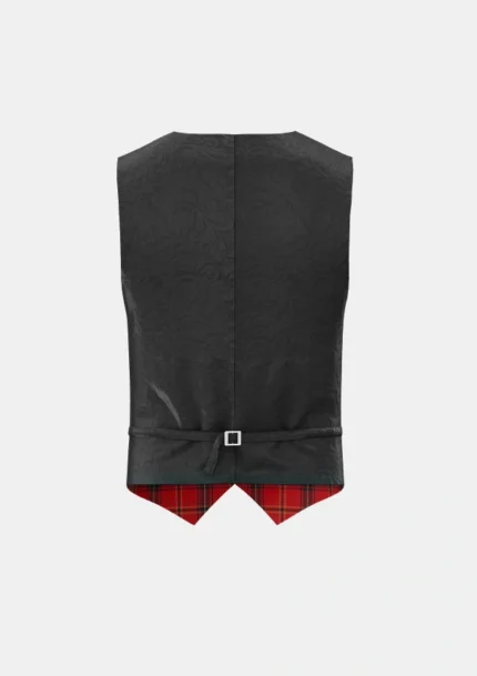 Aberdeen Football Club Tartan Waistcoat Back