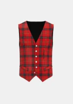Aberdeen Football Club Tartan Waistcoat Front