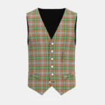 Aberdeenshire Home Colours Tartan Waistcoat Front