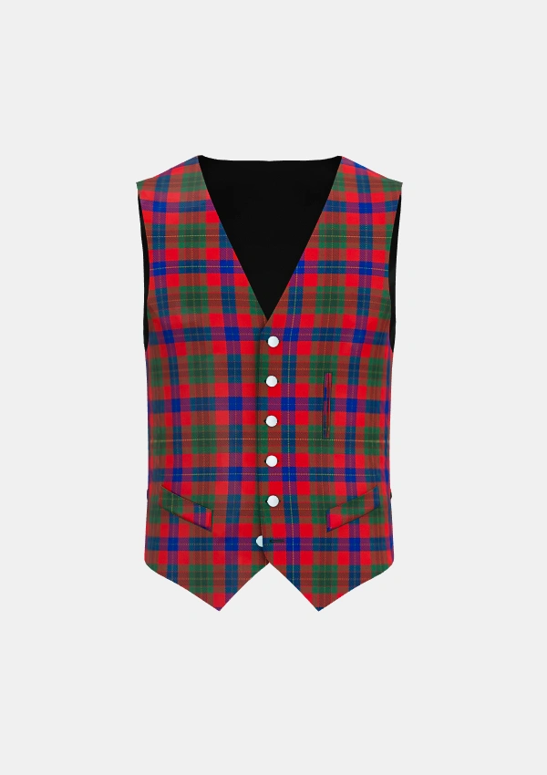 Abernethy Tartan Waistcoat Front Abernethy Tartan Waistcoat Front
