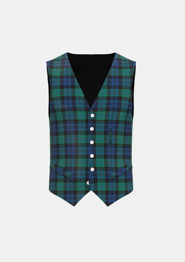 Aitchison Family Tartan Waistcoat Front Aitchison Family Tartan Waistcoat Front