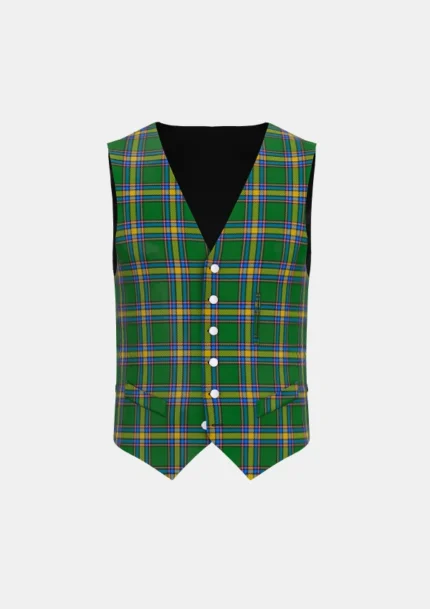 Alberta Tartan Waistcoat Front