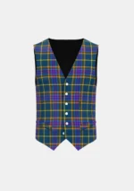 Arbuckle John Robertson Tartan Waistcoat Front