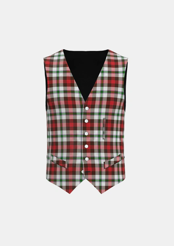 Arnot Tartan Waistcoat Front Arnot Tartan Waistcoat Front