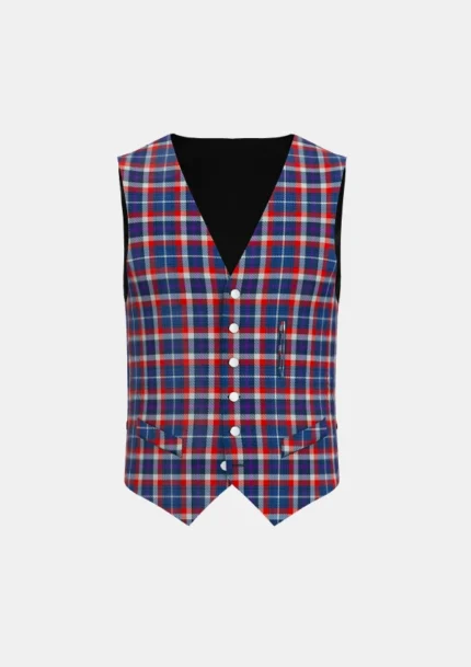 Auld Alliance Tartan Waistcoat Front
