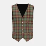 Auld Scotland Tartan Waistcoat Front