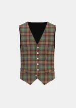 Auld Scotland Tartan Waistcoat Front