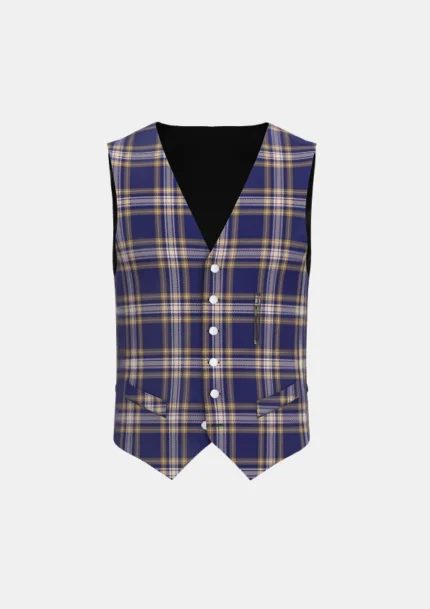 Baker Tartan Waistcoat Front