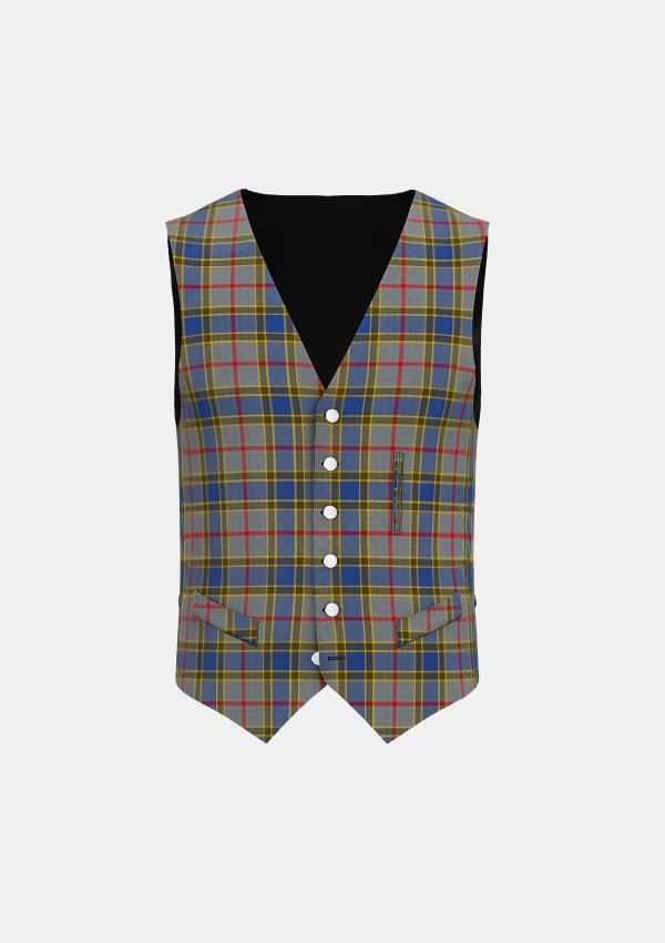 Balfour Tartan Waistcoat Front Balfour Tartan Waistcoat Front