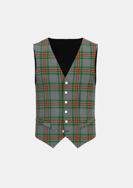 Ballantyne Tartan Waistcoat Front