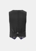 Bannockbane Silver Tartan Waistcoat Back