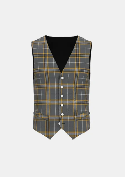 Beatson Cancer Charity Tartan Waistcoat Front